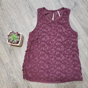 Temperance Artizia * Crochet Sleeveless Top * Sz S